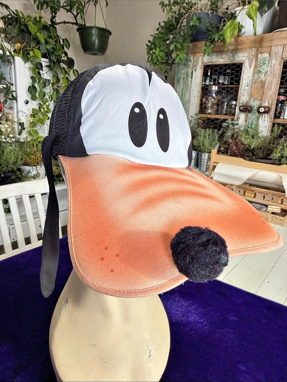Vintage Adult Disney Parks Goofy Hat w/ Teeth Ears Longbill Atlas SnapBack NWOT